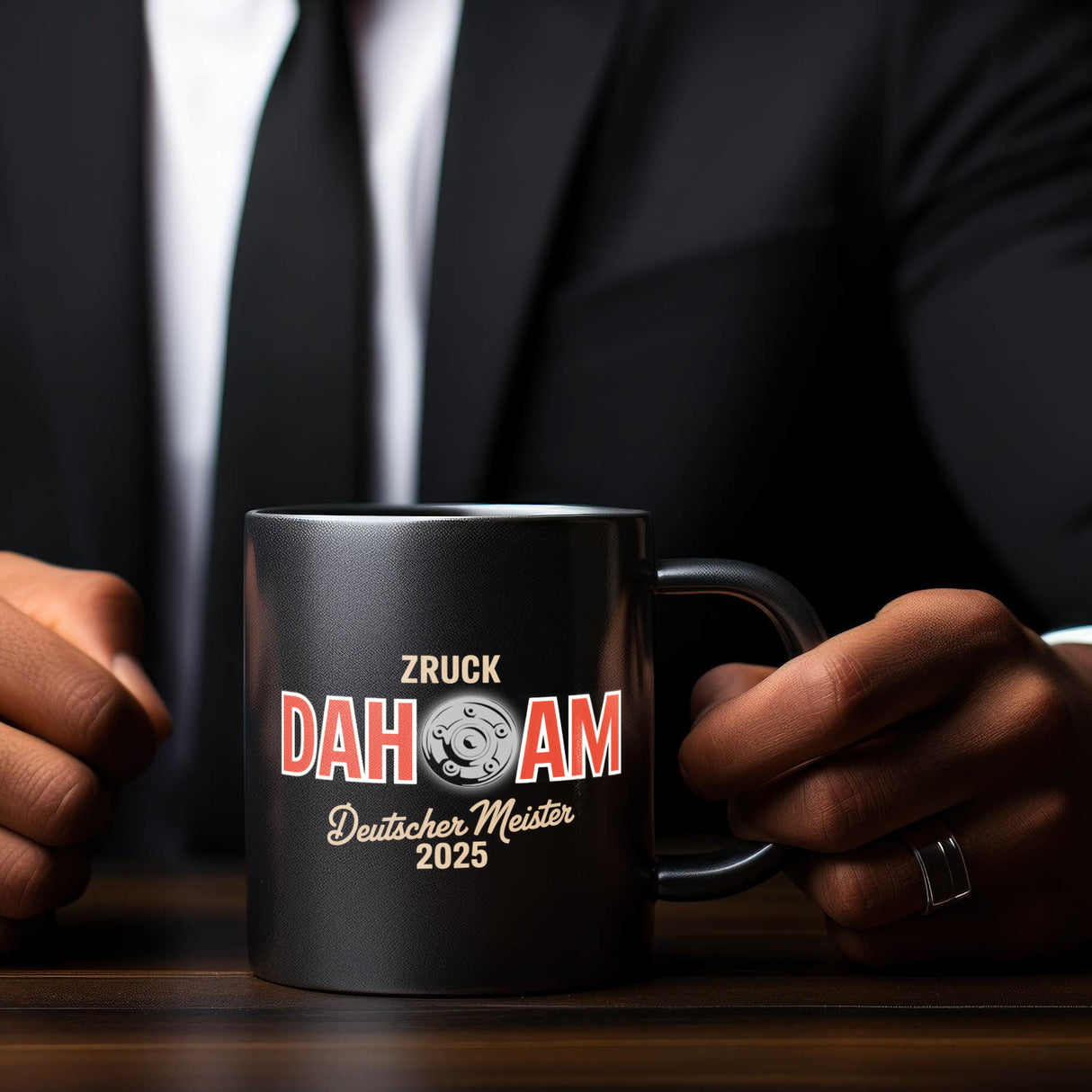 München Deutscher Meister 2025 Tasse - zruck dahoam