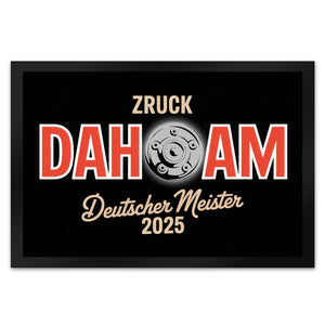 München Deutscher Meister 2025 Fußmatte in 35x50 cm - zruck dahoam