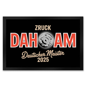 München Deutscher Meister 2025 Fußmatte in 35x50 cm - zruck dahoam