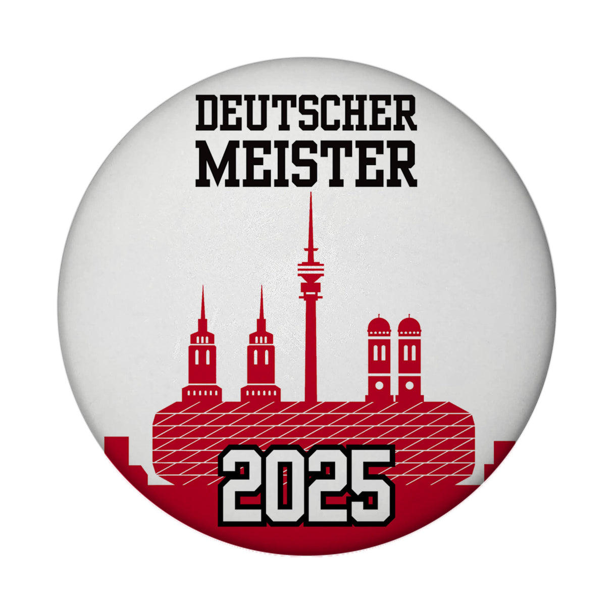 München Skyline Magnet - Deutscher Meister 2025