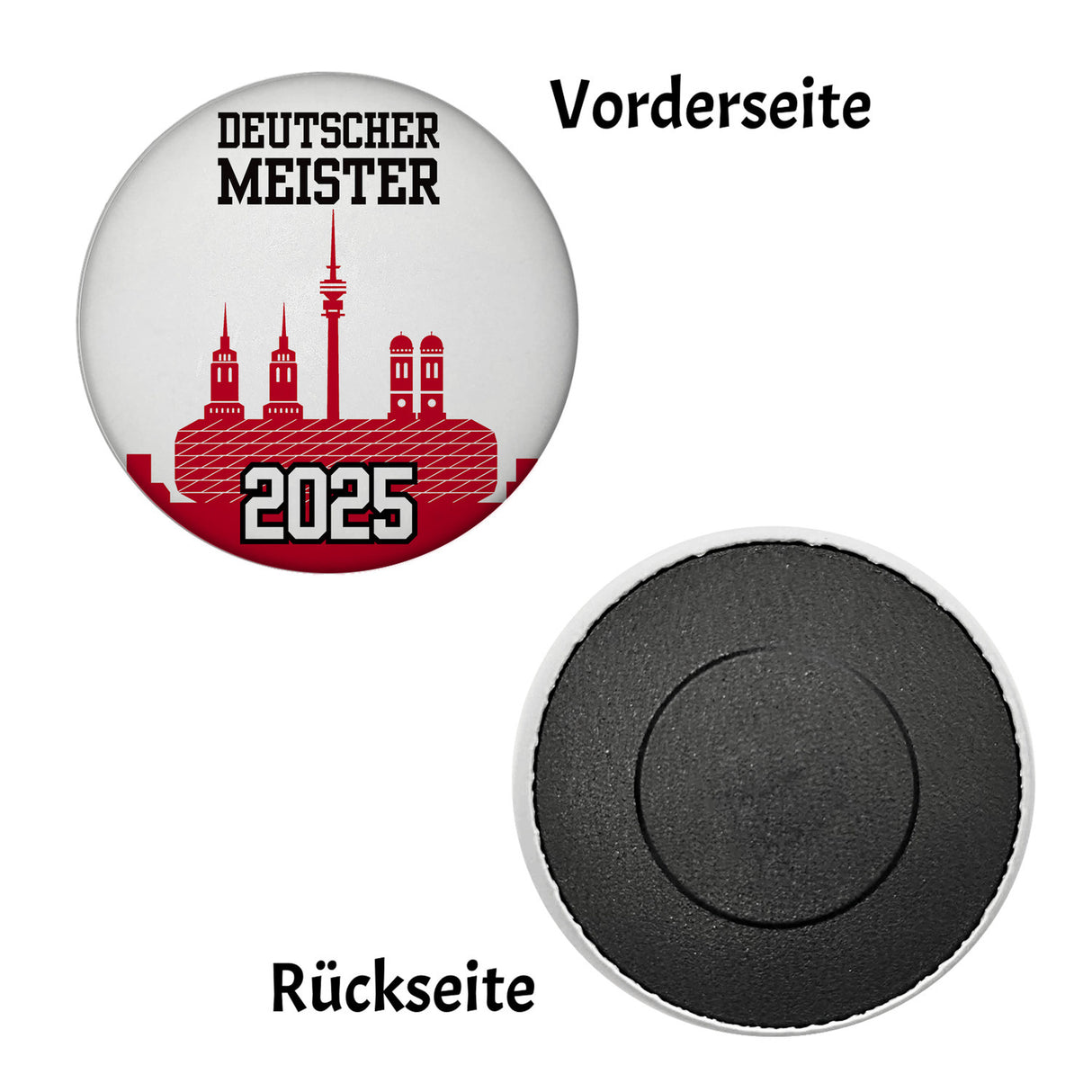 München Skyline Magnet - Deutscher Meister 2025