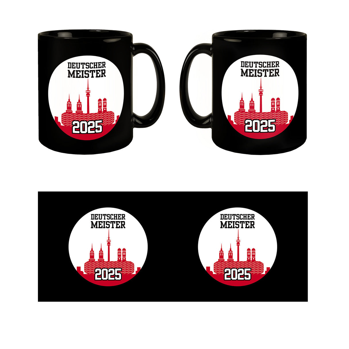 München Skyline Tasse - Deutscher Meister 2025