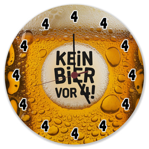 Kein Bier vor 4! Wanduhr
