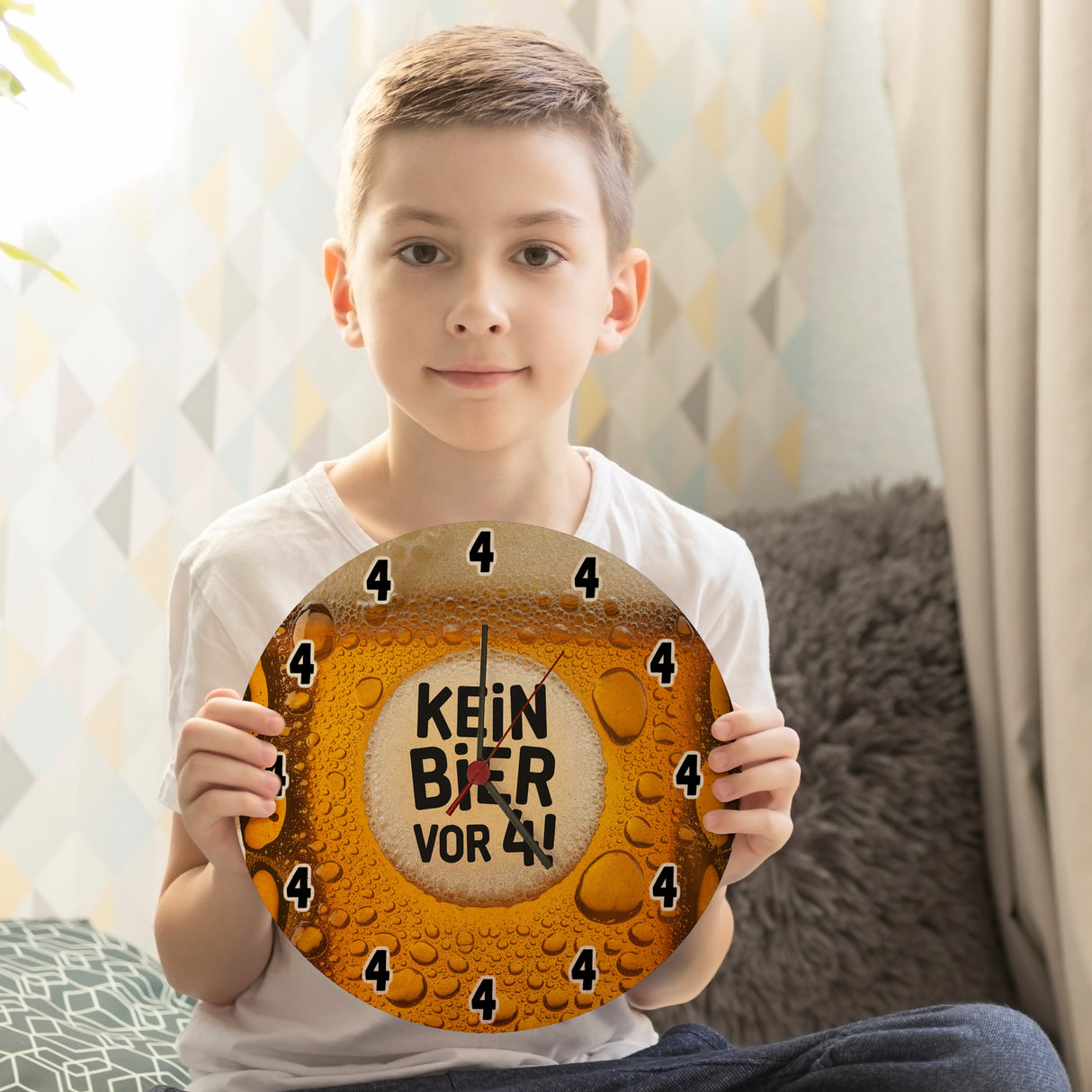 Kein Bier vor 4! Wanduhr