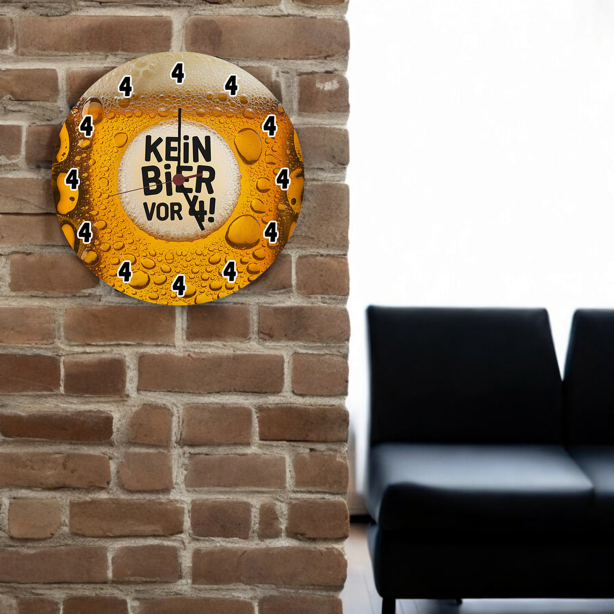 Kein Bier vor 4! Wanduhr