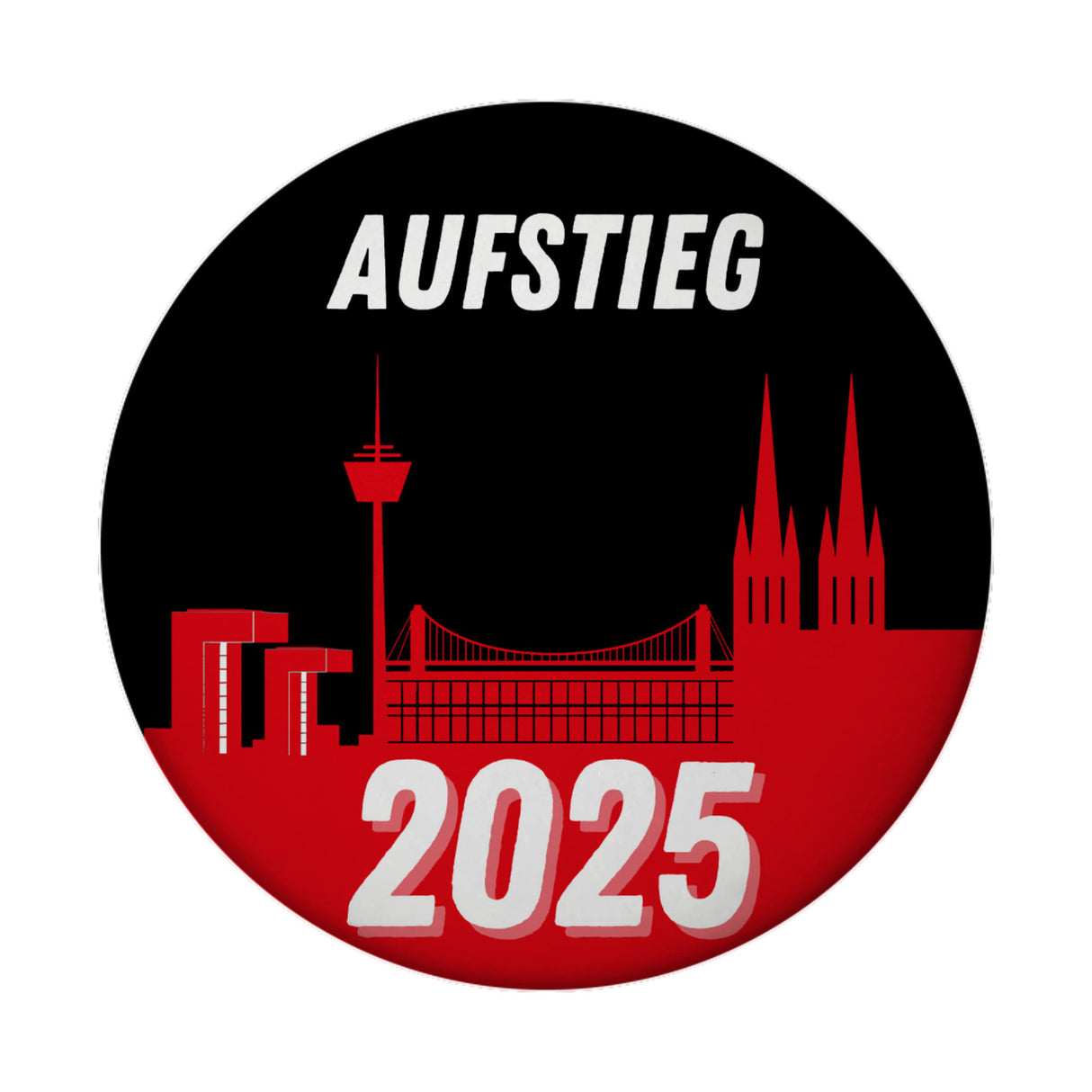 Köln Skyline Aufstieg 2025 Magnet für Köln-Fans
