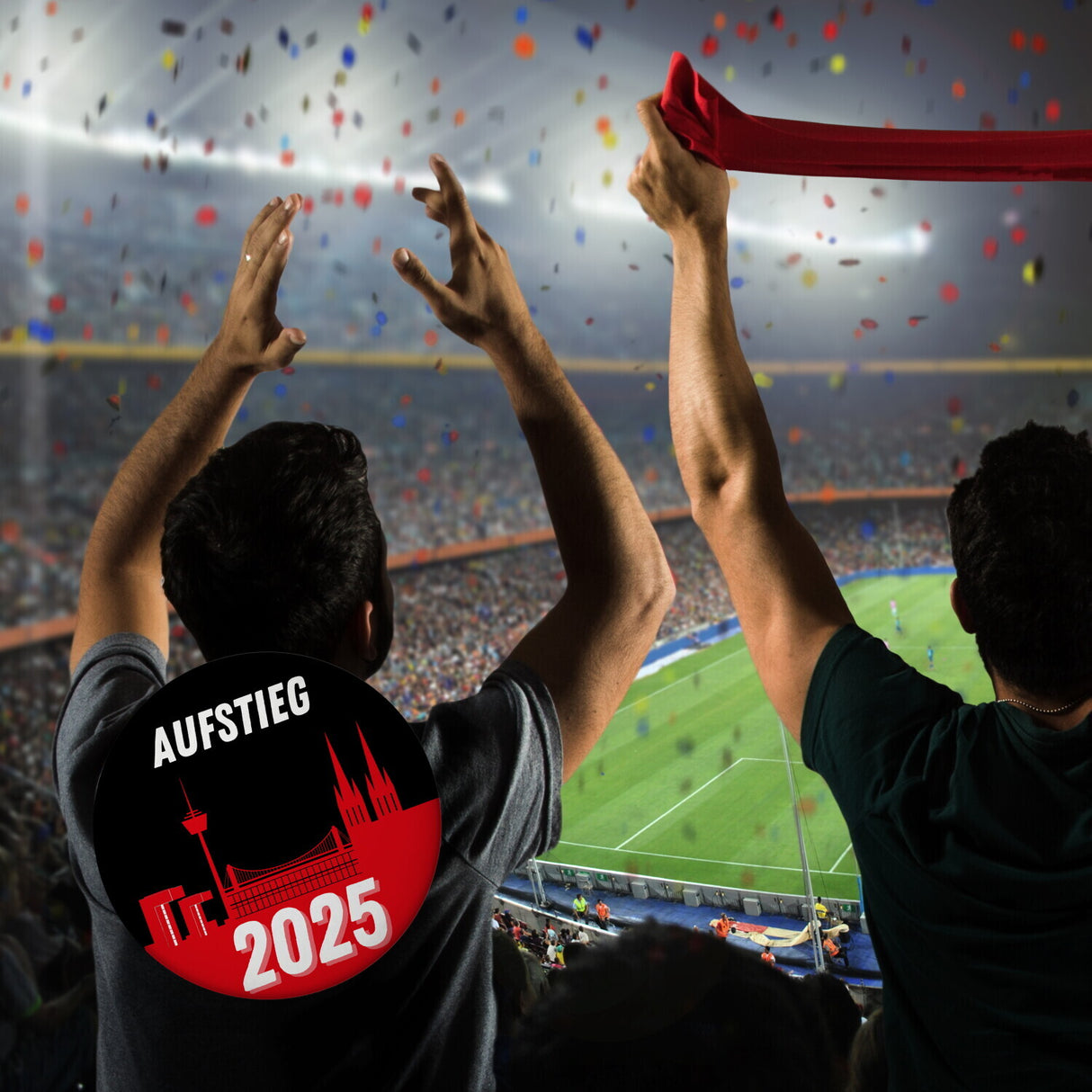 Köln Aufstieg 2025 Skyline Magnet für Fußballfans