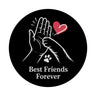 High-Five Best Friends Forever Magnet mit Mensch und Hund