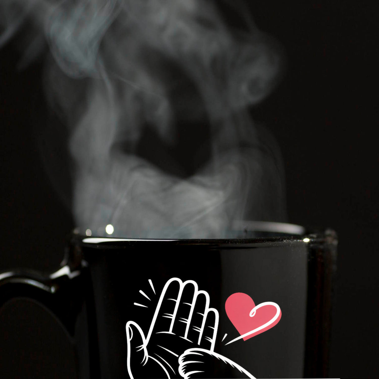 High-Five Best Friends Forever Tasse mit Mensch und Hund
