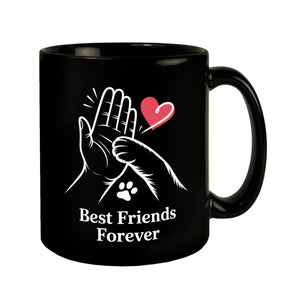 High-Five Best Friends Forever Tasse mit Mensch und Hund