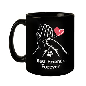 High-Five Best Friends Forever Tasse mit Mensch und Hund