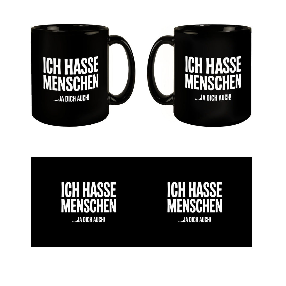 Ich hasse Menschen Tasse … ja dich auch!