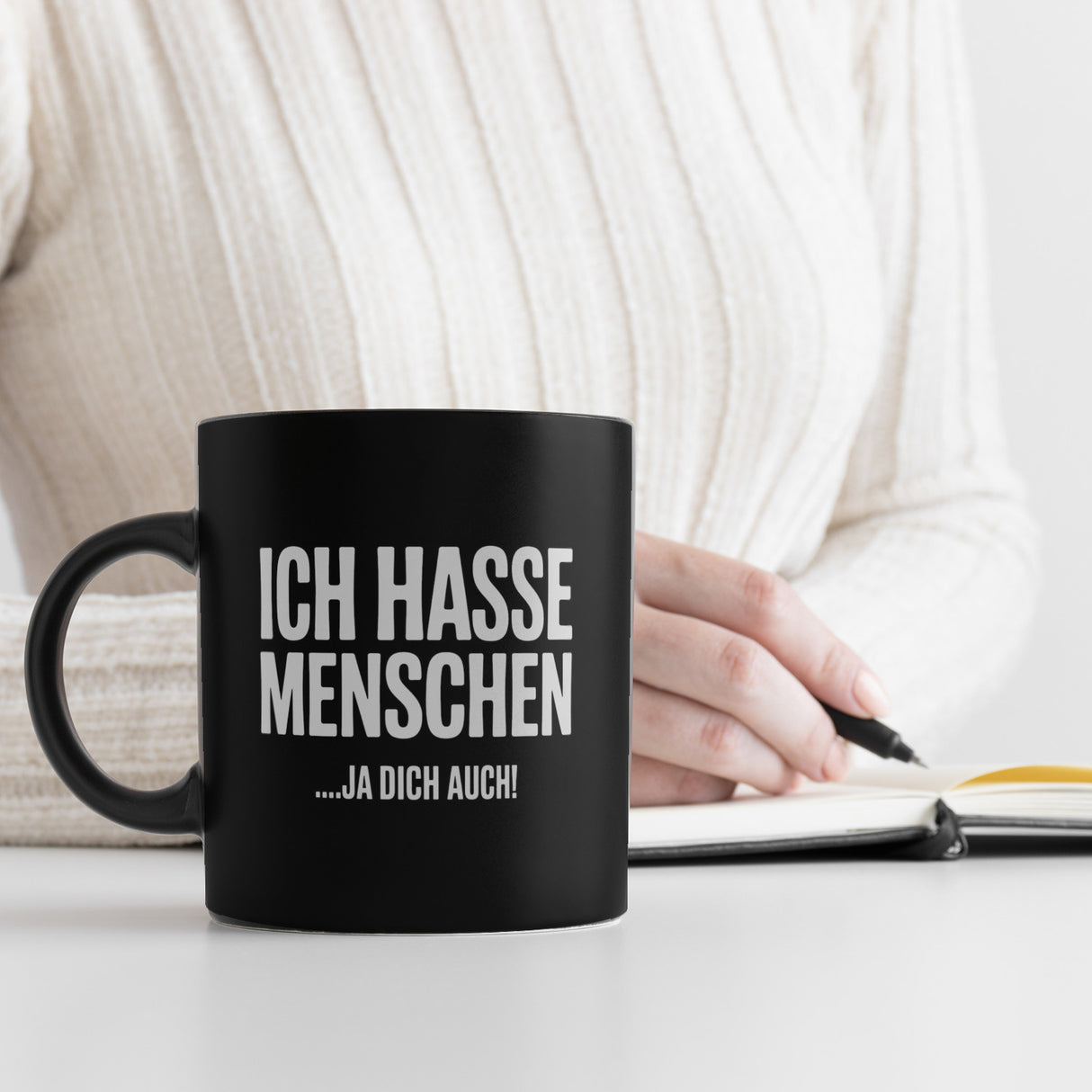 Ich hasse Menschen Tasse … ja dich auch!