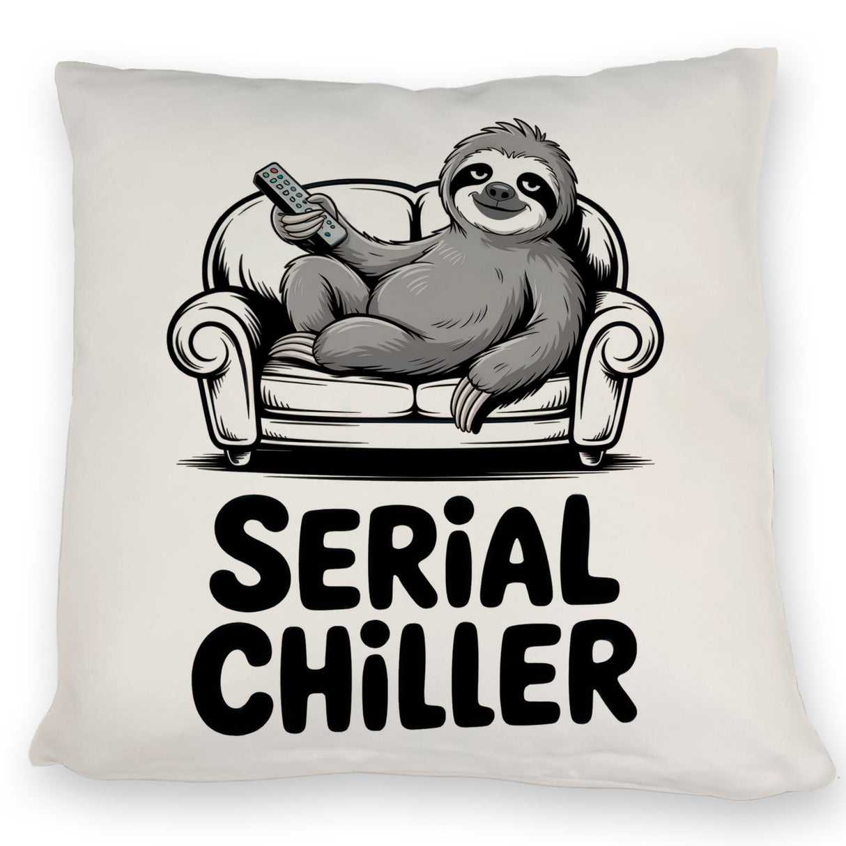 Faultier auf Couch Serial Chiller Kissen