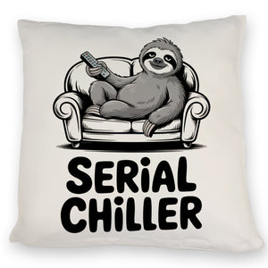 Faultier auf Couch Serial Chiller Kissen