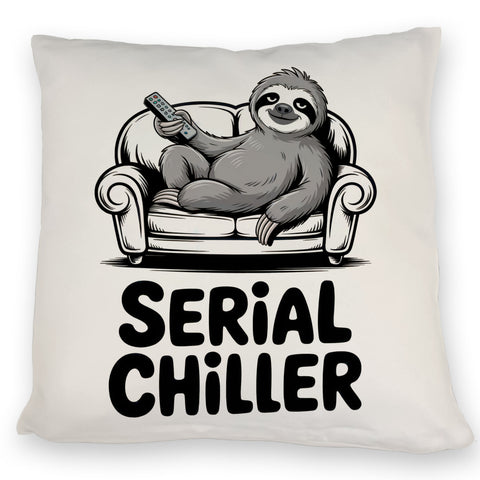 Faultier auf Couch Serial Chiller Kissen