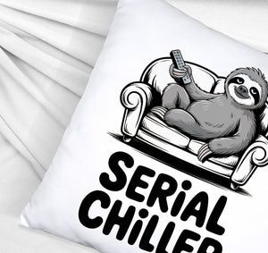 Faultier auf Couch Serial Chiller Kissen