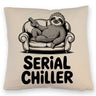 Faultier auf Couch Serial Chiller Kissen