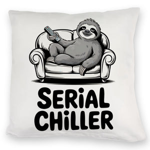 Faultier auf Couch Serial Chiller Kissen