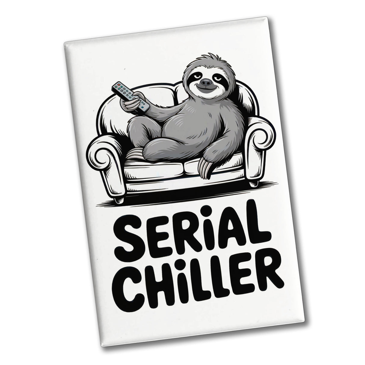 Faultier auf Couch Serial Chiller Souvenir Souvenir Magnet
