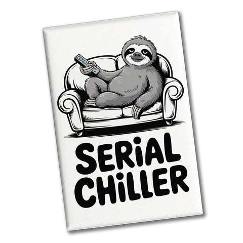 Faultier auf Couch Serial Chiller Souvenir Souvenir Magnet