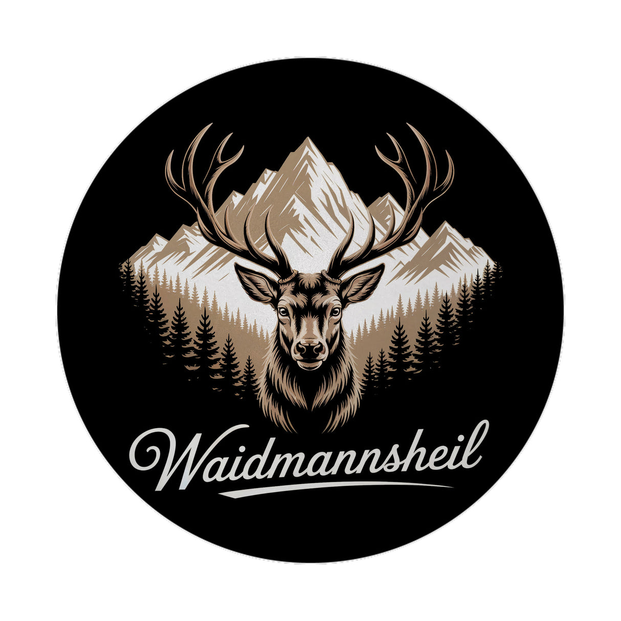 Hirsch vor Bergkulisse Waidmannsheil Magnet für Jäger