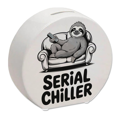 Faultier auf Couch Serial Chiller Spardose
