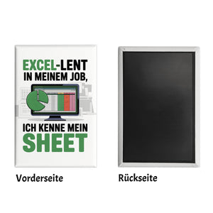 EXCEL-LENT in meinem Job Souvenir Souvenir Magnet für Excel-Profis