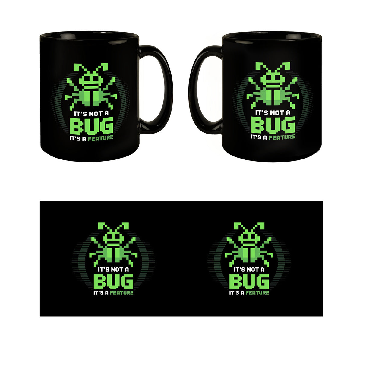 IT Tasse für Programmierer - It's not a bug it's a feature