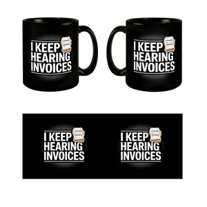 I keep hearing inVoices Tasse für Buchhalter im Büro