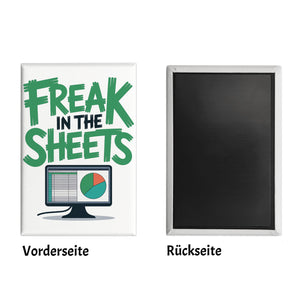 FREAK IN THE SHEETS Souvenir Souvenir Magnet für IT-Profis Excel