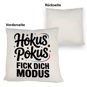 Hokus Pokus Kissen mit frechem Spruch