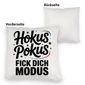 Hokus Pokus Kissen mit frechem Spruch