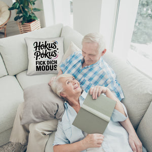 Hokus Pokus Kissen mit frechem Spruch