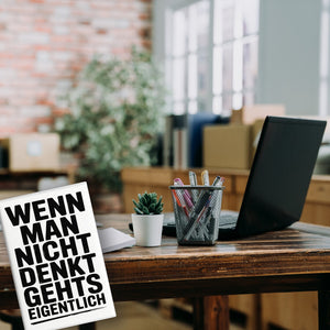 Wenn man nicht denkt Souvenir Magnet typografisch