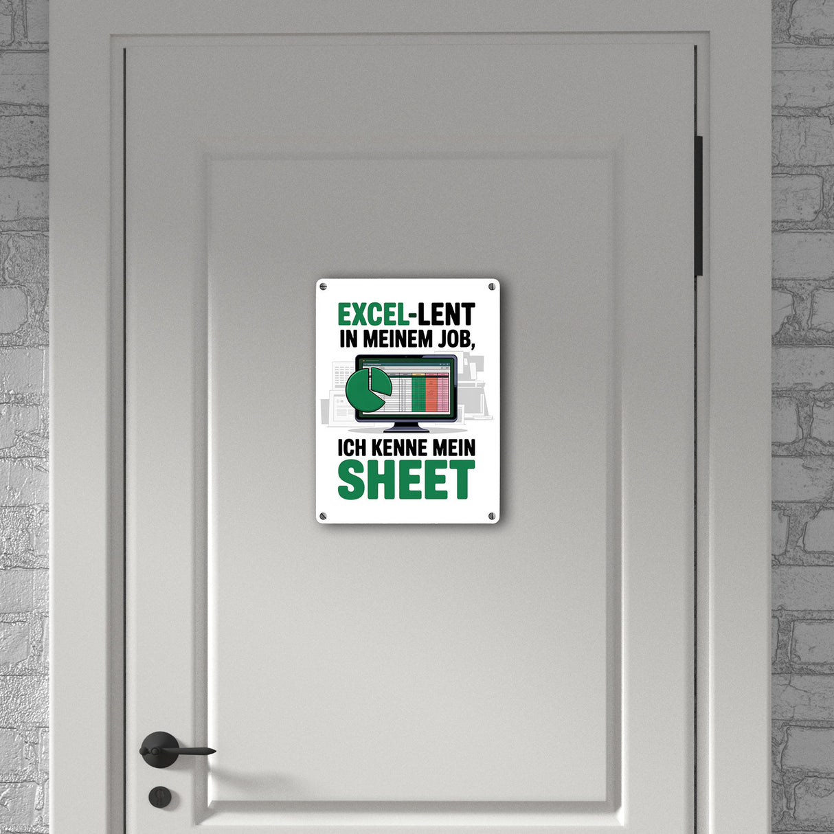 EXCEL-LENT in meinem Job Metallschild in 15x20 cm für Excel-Profis