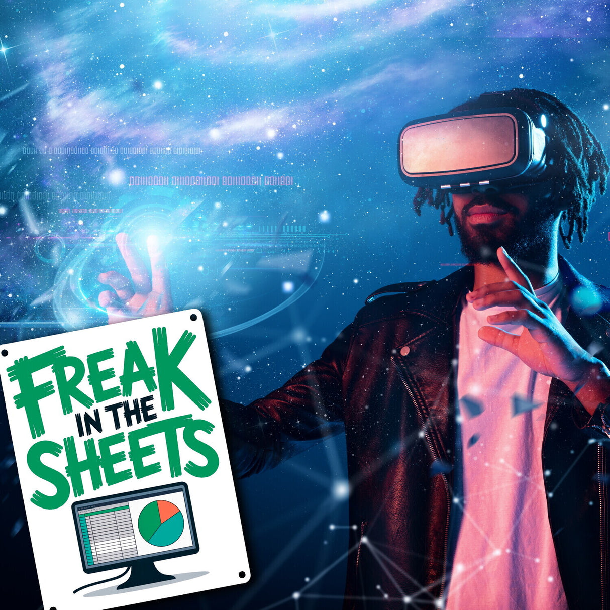 FREAK IN THE SHEETS Metallschild in 15x20 cm für IT-Profis Excel