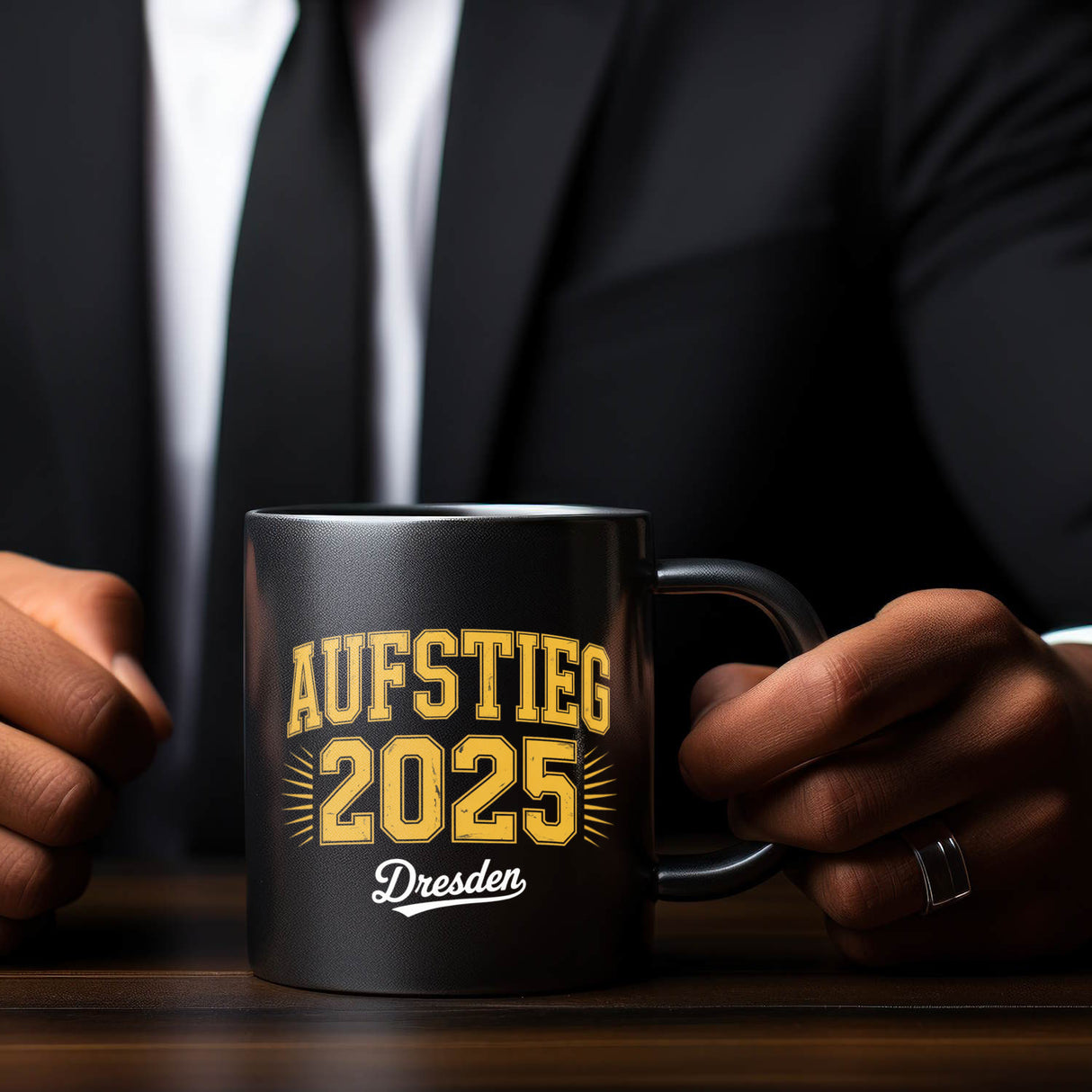 Dresden Aufstieg 2025 Tasse