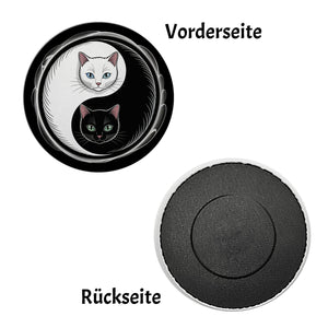 Katzen Yin und Yang Magnet für Katzenliebhaber