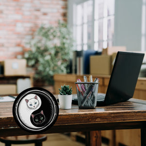 Katzen Yin und Yang Magnet für Katzenliebhaber