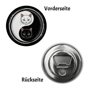 Katzen Yin und Yang Magnet für Katzenliebhaber