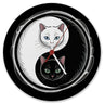 Katzen Yin und Yang Wanduhr für Katzenliebhaber