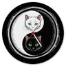 Katzen Yin und Yang Wanduhr für Katzenliebhaber