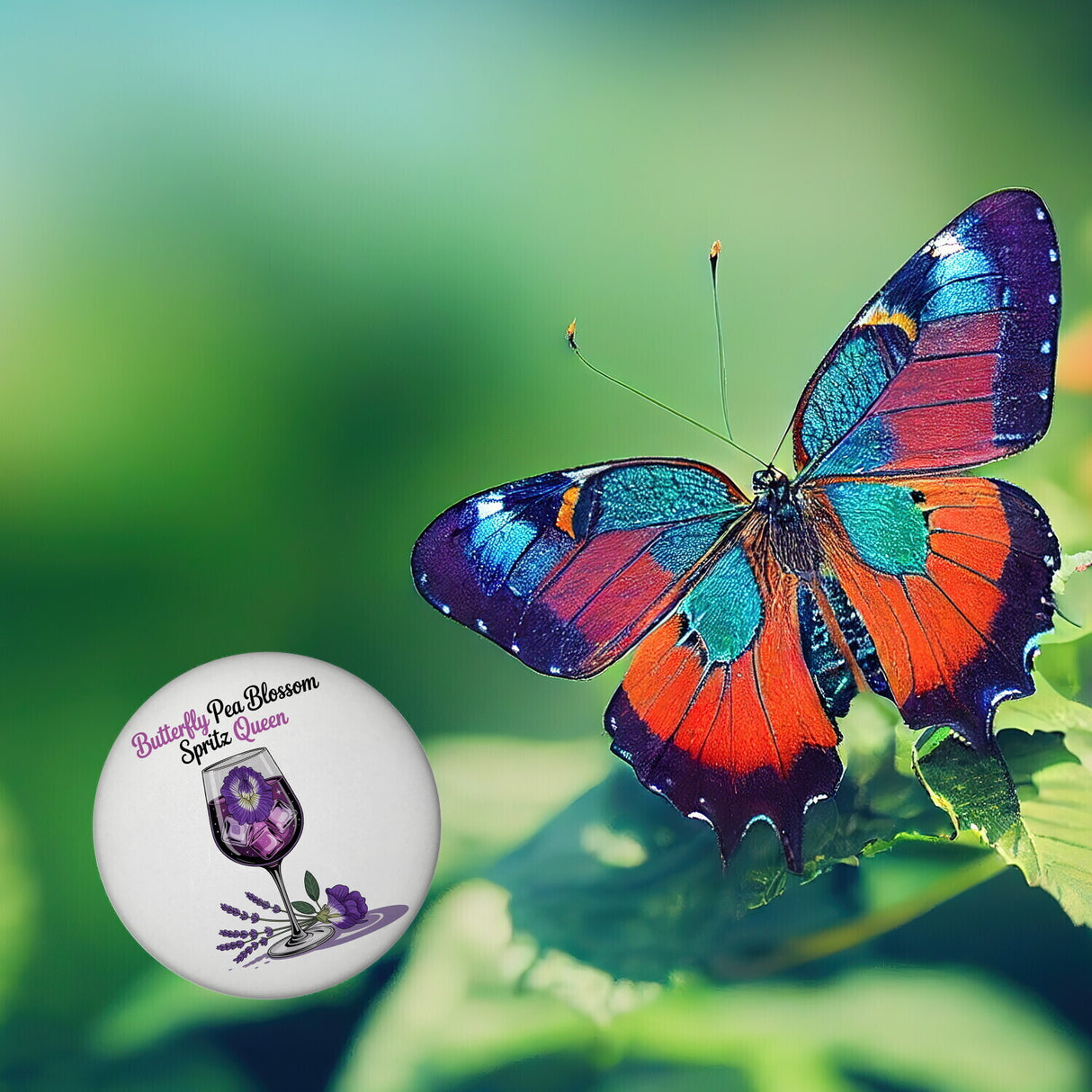 Butterfly Pea Blossom Spritz Queen Magnet