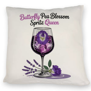 Butterfly Pea Blossom Spritz Queen Kissen