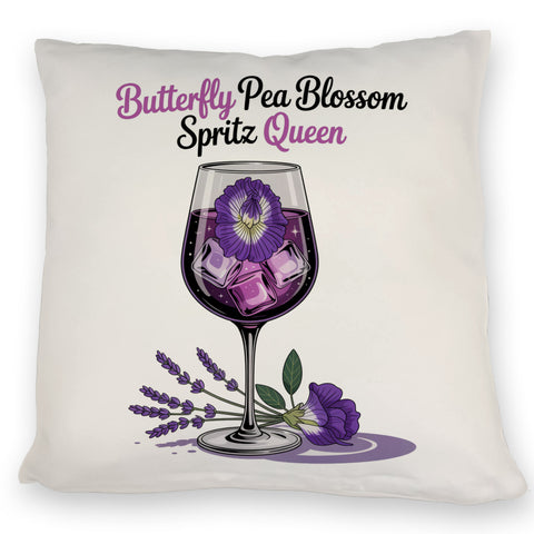 Butterfly Pea Blossom Spritz Queen Kissen