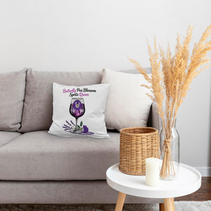 Butterfly Pea Blossom Spritz Queen Kissen