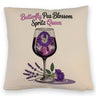 Butterfly Pea Blossom Spritz Queen Kissen