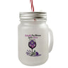 Butterfly Pea Blossom Spritz Queen Trinkglas mit Bambusdeckel