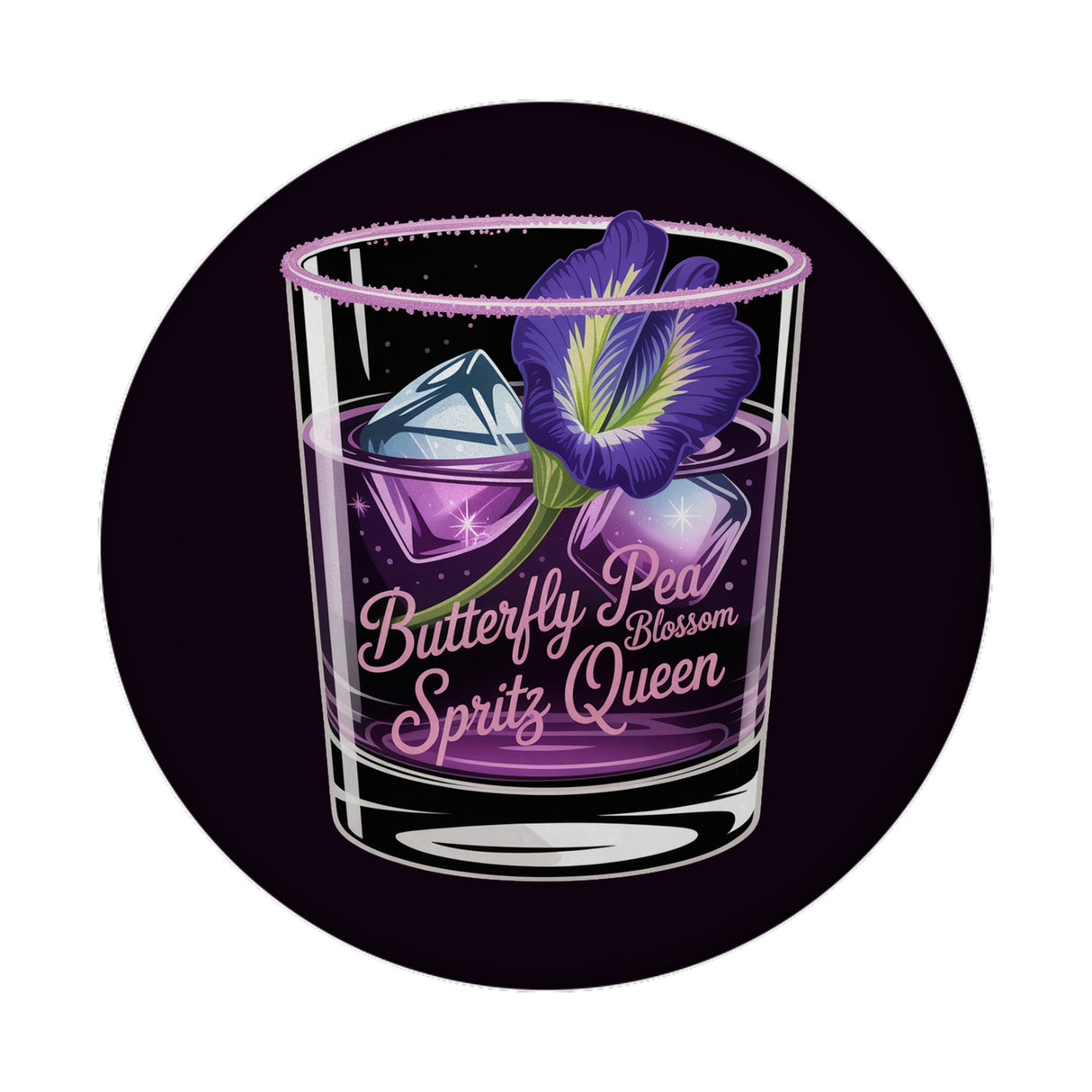 Butterfly Pea Blossom Spritz Queen Magnet